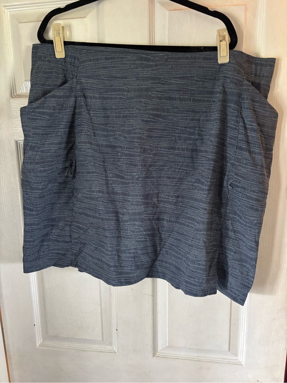 Classic Textured Blue Women's Skort